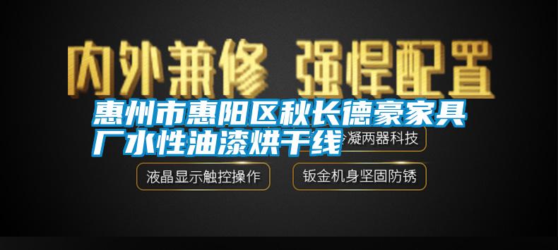 惠州市惠陽區(qū)秋長德豪家具廠水性油漆烘干線