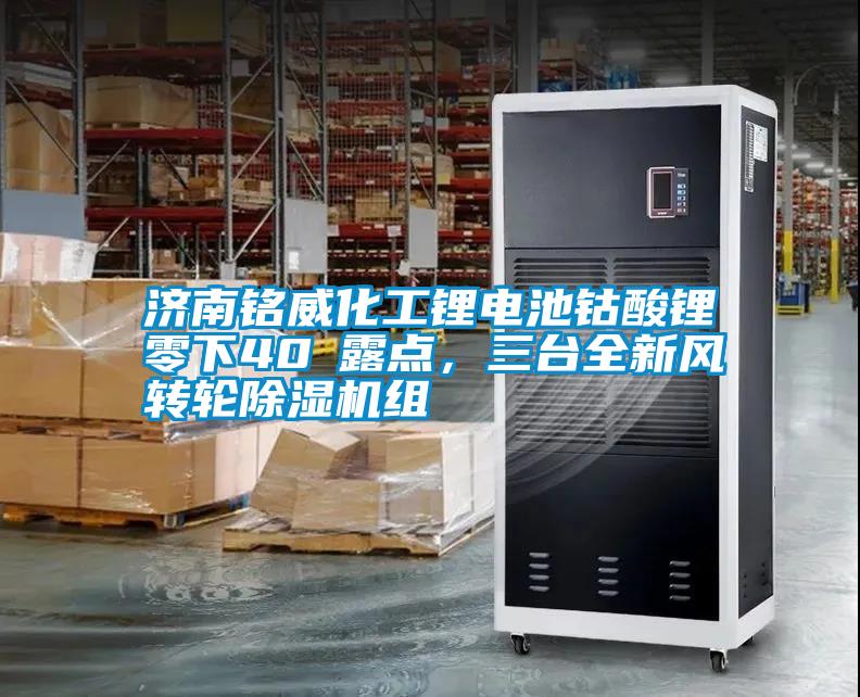 濟南銘威化工鋰電池鈷酸鋰零下40℃露點，三臺全新風(fēng)轉(zhuǎn)輪除濕機組