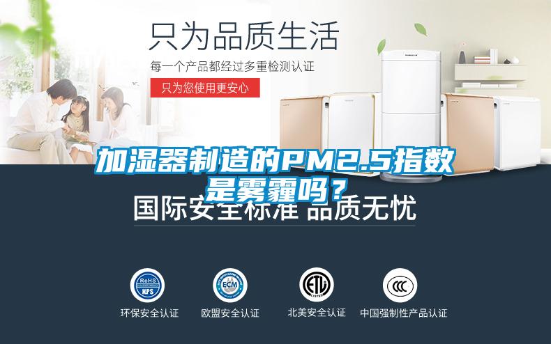 加濕器制造的PM2.5指數(shù)是霧霾嗎？