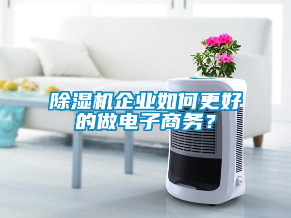 除濕機企業(yè)如何更好的做電子商務？