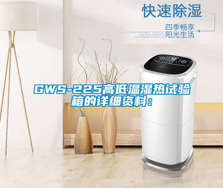 GWS-225高低溫濕熱試驗(yàn)箱的詳細(xì)資料：