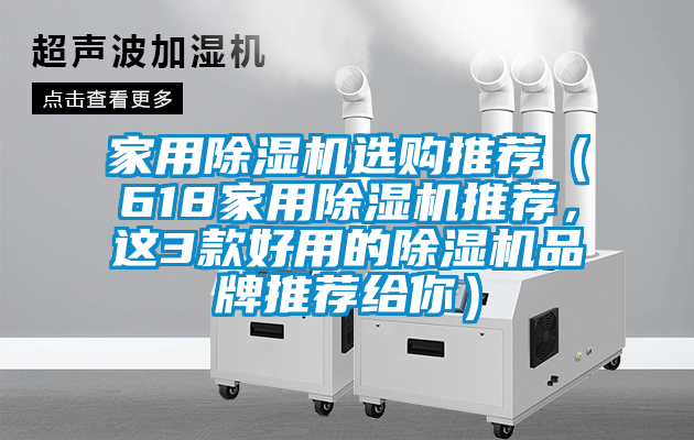 家用除濕機選購?fù)扑]（618家用除濕機推薦，這3款好用的除濕機品牌推薦給你）