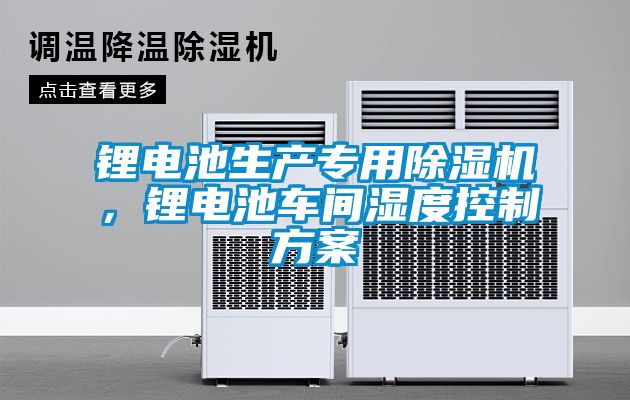 鋰電池生產(chǎn)專用除濕機，鋰電池車間濕度控制方案