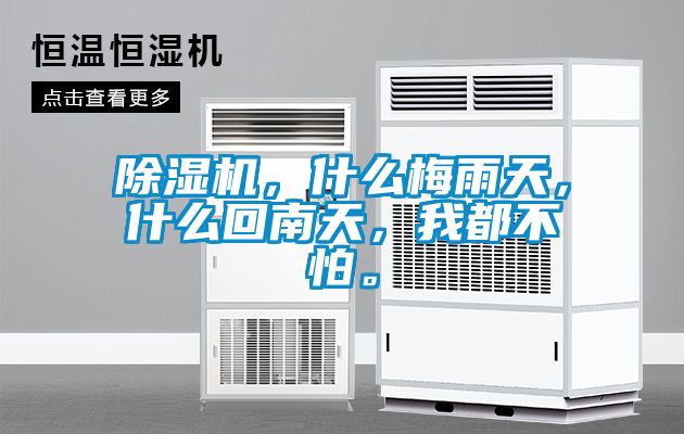 除濕機(jī)，什么梅雨天，什么回南天，我都不怕。